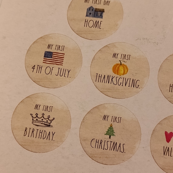 NWT! RAE DUNN MILESTONE Discs (10ct) - Picture 6 of 7